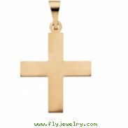 14K Yellow Gold Greek Cross Pendant