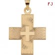 14K Yellow Gold Greek Cross Pendant