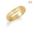 14K Yellow Gold Half Round Edge Band