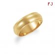 14K Yellow Gold Half Round Edge Band