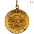 14K Yellow Gold Holy Spirit Medal