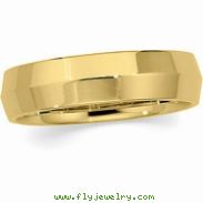 14K Yellow Gold Knife Edge Comfort Fit Band