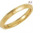 14K Yellow Gold Knife Edge Comfort Fit Band