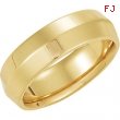 14K Yellow Gold Knife Edge Comfort Fit Band