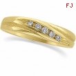 14K Yellow Gold Ladies Diamond Wedding Band