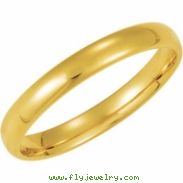 14K Yellow Gold Light Comfort Fit Band