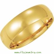 14K Yellow Gold Light Comfort Fit Band