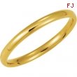 14K Yellow Gold Light Comfort Fit Band