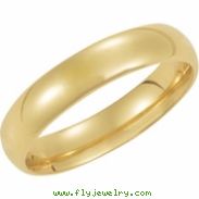 14K Yellow Gold Light Comfort Fit Band