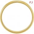 14K Yellow Gold Light Milgrain Band