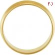 14K Yellow Gold Light Milgrain Band