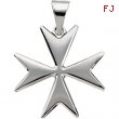 14K Yellow Gold Maltese Cross Pendant