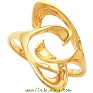 14K Yellow Gold Metal Fashion Ring