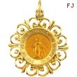 14K Yellow Gold Miraculous Medal