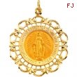 14K Yellow Gold Miraculous Medal