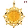 14K Yellow Gold Miraculous Medal