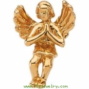 14K Yellow Gold Praying Angel Lapel Pin