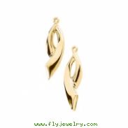 14K Yellow Gold Right Earring Jacket