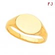 14K Yellow Gold Signet Ring