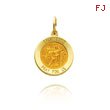 14K Yellow Gold Small Saint Luke Medal