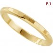 14K Yellow Gold Solitaire Band