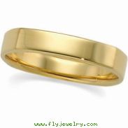 14K Yellow Gold Square Comfort Fit Band