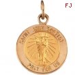 14K Yellow Gold St. John The Baptist Medal