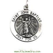 14K Yellow Gold St. John The Baptist Medal