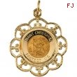 14K Yellow Gold St.christopher Medal