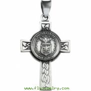 14K Yellow Gold Us Air Force Cross