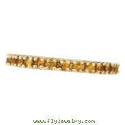 14K Yellow Gold Yellow Sapphire Stackable Thin Ring