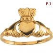 14K Yellow Gold Youth Claddagh Ring