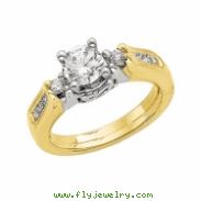 14K Yellow White Gold Two Tone Bridal Enhancer  Diamond quality A4 (SI1 clarity G-I color)