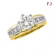 14K Yellow White Gold Two Tone Bridal Enhancer  Diamond quality A4 (SI1 clarity G-I color)