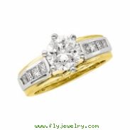 14K Yellow White Gold Two Tone Bridal Enhancer  Diamond quality A4 (SI1 clarity G-I color)