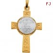 14K Yellow White Gold Two Tone Us Army Cross