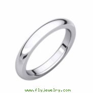 14kt White 03.00 mm Heavy Comfort Fit Band