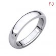 14kt White 04.00 mm Heavy Comfort Fit Band