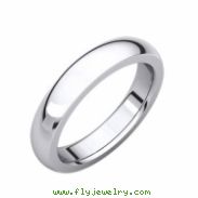 14kt White 04.00 mm Heavy Comfort Fit Band