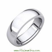 14kt White 06.00 mm Heavy Comfort Fit Band