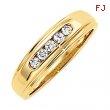 14kt White 1/3CTTW, SI2-3, GH Polished GENTS DIAMOND RING