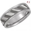 14kt White Band 06.00 NONE Complete No Setting Polished DESIGN DUO BAND