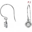 14kt White Diamond 3/8CTW 03.40 mm 3/8CTW Diamond Earrings