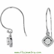 14kt White Diamond 3/8CTW 03.40 mm 3/8CTW Diamond Earrings