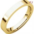 14kt Yellow 03.00 mm Flat Comfort Fit Band