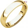 14kt Yellow 04.00 mm Light Comfort Fit Band