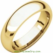 14kt Yellow 05.00 mm Comfort Fit Band