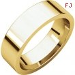 14kt Yellow 06.00 mm Flat Comfort Fit Band