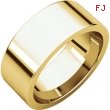 14kt Yellow 08.00 mm Flat Comfort Fit Band