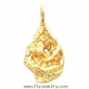 14kt Yellow 20.00X09.00 MM Polished NUGGET PENDANT